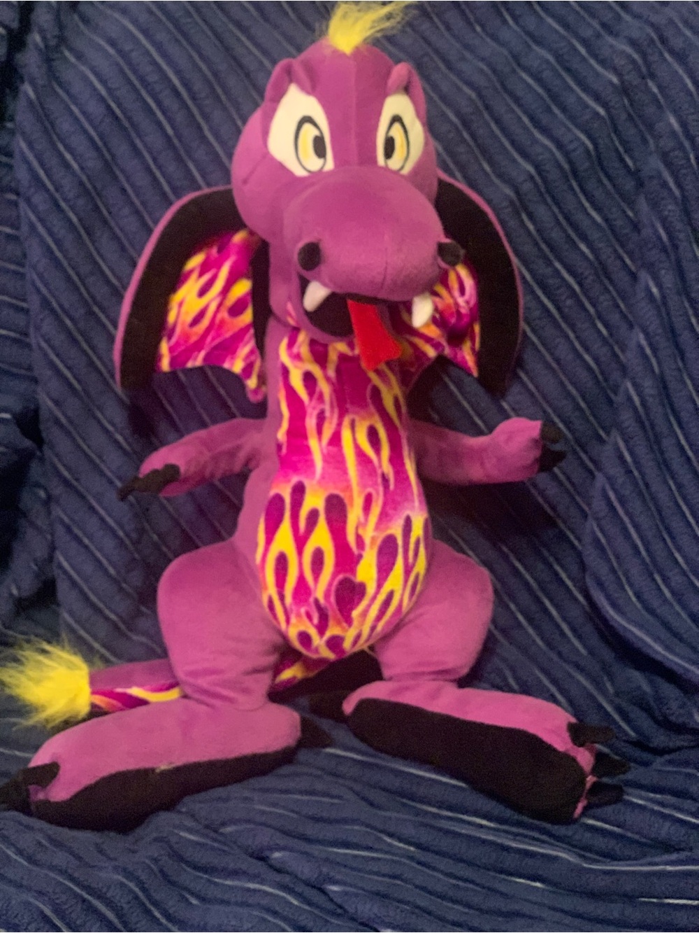 Rare Scorch Dragon with Flames from Toy Factory 24” Plush stuffed animal